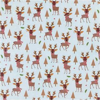 Julegavepapir 50 cm x 5 m - Rensdyr