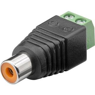 RCA hun til 2-pins terminalblok