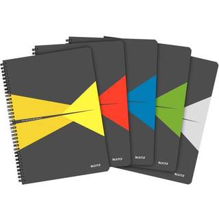 Notesblok Office A4 kvadr. wireindb. karton, vnr. 46470099 (5stk)
