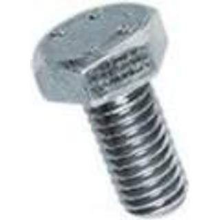 Bossard Sætskrue M8x30 Elforzinket DIN 933. 6kt fuld gevind Stål 8.8 - Pakke a 100 stk