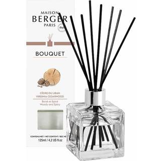 DUFTPINDE CUBE M. DUFTEN VIRGINIA CEDARWOOD - MAISON BERGER PARIS - Scented Bouquet / Flakon m. Duftpinde - MAISON BERGER PARIS - StudioBuus
