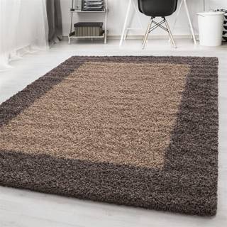 Life Shaggy tæppe Ramme - Brun - 120x170