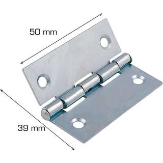Kanthængsel 50 x 39 mm 2 stk.