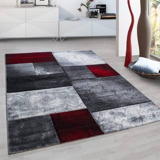 Hawaii Kortluvet tæppe Ternet - Rød - 120x170