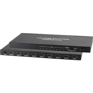 HDMI V2.0 UHD 4K - 60Hz - High Speed aktiv splitter - 1 til 8