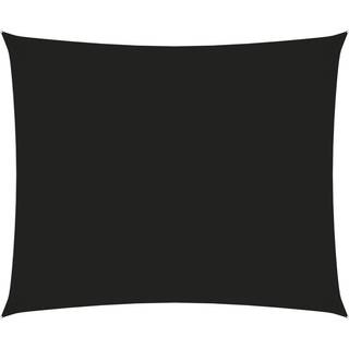 Solsejl Rektangulær 2X2,5 M Oxfordstof Sort - 4 x 5 m