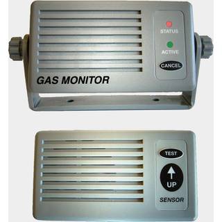 Gasalarm NASA Marine Instruments Gas Monitor, mod gas og butan, 12V, 82 dB