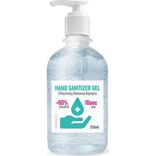 Antibakteriel Hånddesinfektionsgel 250 ml, 60% med pumpe