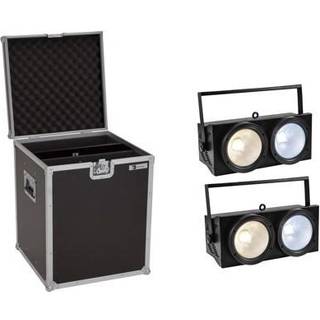Eurolite Set 2x Audience Blinder 2x100W LED COB CW/WW + Case TILBUD NU