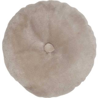 Lammeskindspude | Moccasin | Dobbeltsidet | D45 cm