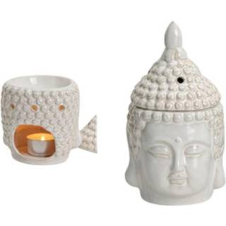 Fischer Pure Nature Duftlampe Buddha Hvid - 1 stk.