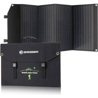 BRESSER transportabel solcelleoplader 120 watt med USB- og DC-udgang