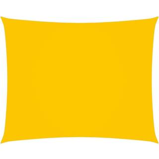 solsejl 3x4 m rektangulær oxfordstof gul