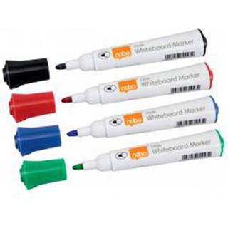 Marker Glide whiteboard BulletTip 10 farver, Nobo 1915268