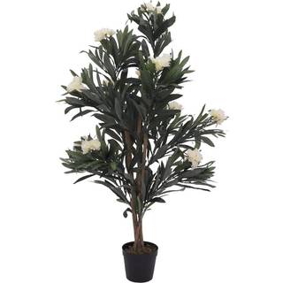 Europalms Oleander tree, artificial plant, white, 120 cm TILBUD NU hvid træ