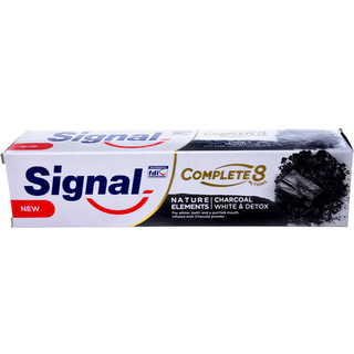 Signal Integral 8 Natural Elements Tandpasta Charcoal 75 ml - 75 ml