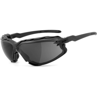 HELLY - No.1 Bikereyes | Bikerbrille, Motorrad-Sonnenbrille, Motorradbrille, winddicht, gepolstert | SEHSTÄRKE möglich | darkrider - smoke