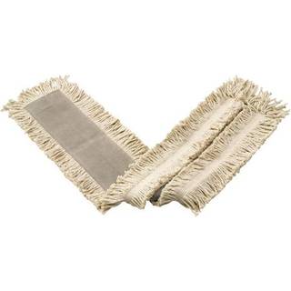 Rumbermaid Commercial Products Cut-end-Dust Mop Head Replacement 24-tommer hvid kanter kanter industriel moppe til gulvrensningskontor/skole/stad