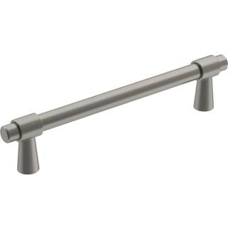 Amerock | Kabinettræk | Satin nikkel | 5-1/16 tommer (128 mm) Center-til-centre | Destine | 1 pakke | Skuffet træk | Skabshåndtag | Skabshardware