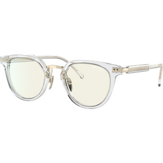 Prada PR 17YS Blue-Light Block 2AZ09N 49 Briller Mænd Krystalklar - Gold - 49mm