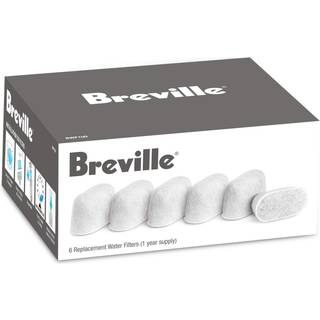 Breville vandfiltre 6 tælling (pakke med 1) hvid