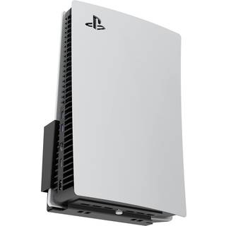 Monzlteck v?gmontering til PS5 (skive og digital) Alle metal lodrette h?ngende p? v?gpladsbesparen let at installere (sort)