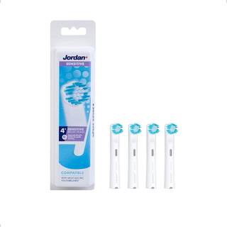 Jordan Clean Smile Sensitive Brush Børstehoveder - 4 stk.