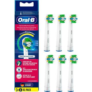 Oral-B Flossaction Tandbørstehoveder 6 stk - Hvid