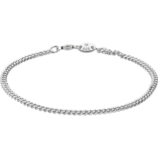 IX Curb Medi Bracelet Silver