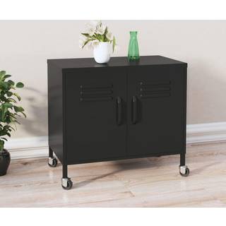 Opbevaringsskab 60X35X56 Cm Stål - Sort