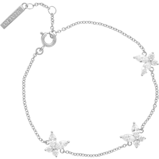 Olivia Burton Silver Marquise Butterfly Bracelet - 16cm