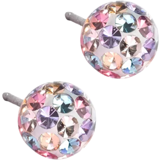 Blomdahl Natural Titanium Crystal Ball 6 mm
