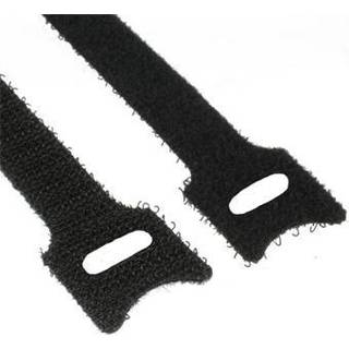 Hook-and-loop velcrobånd / burrebånd, 12 mm. bred | 10 stk. 12x125 | PRIS-MATCH