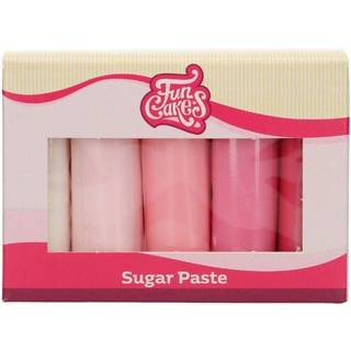FunCakes Rolled Fondant Multipack Pink Nuancer 5 x 100g