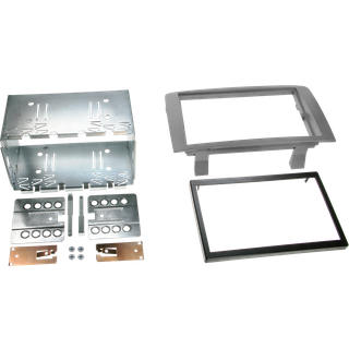 Monteringsramme 2-DIN Lancia Musa, antracit