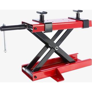 Arebos® motorcykel donkraft 500 kg - højdejusterbar 95-375 cm, spindeldrev - rød