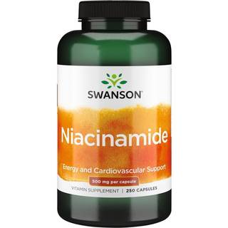 Niacinamide 500 mg, 250 kapslar Swanson