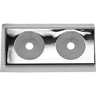 Faluplast 50435 Dækroset Selvklæbende, 12-16 mm Dobbelt, krom