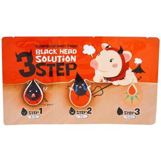 Elizavecca Milky Piggy 3 Step Black Head Solution Tre-faset behandling til hudorme 1 stk. - 1 stk.