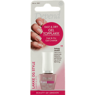 Depend Topcoat Fast & Dry Gel - 8 ml.