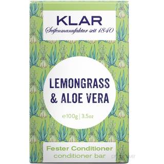 Klar Seifen Conditioner Bar, Citrongræs & Aloe Vera, 100 gr.