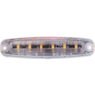 Slim LED Flash/Blitz Lampe 12V-24V IP68 Med 6x3W i Gul Lys