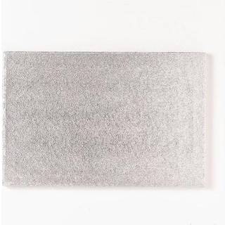 Kageplade sølv rektangel 35x25 cm 0,4 cm tyk 1 stk