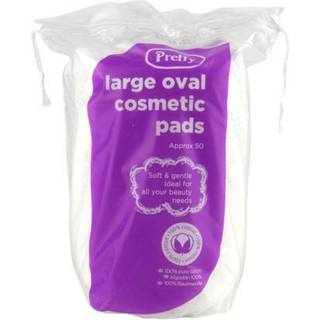 Pretty Large Oval Cosmetic Pads 50 stk.