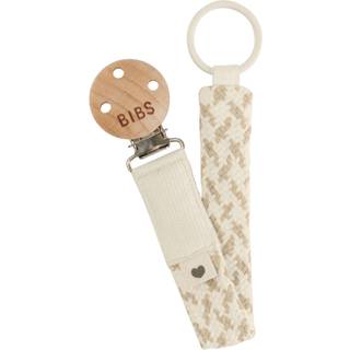 Bibs Pacifier Clip Braided Ivory/Vanilla (1 stk)