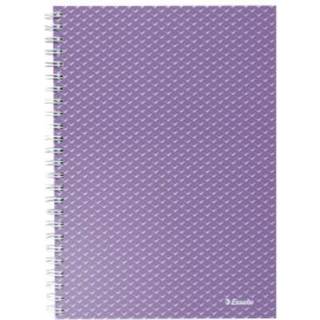 Notesbog Colour'Breeze A5 kvadreret lavendel, Esselte 628469, 4stk