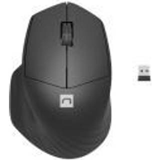 Natec Siskin 2 - mouse - 2.4 GHz Bluetooth 5.0 - black - Mus - Optisk - 3 knapper - Sort