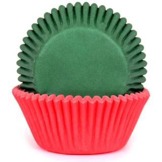 House of Marie - Muffinsforme Red/Green, 50 stk.