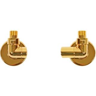 KRISS Corner Manuel ventilsæt 1/2" vinkelløb - Messing/guld