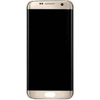 Samsung Galaxy S7 Edge skærm guld. Original